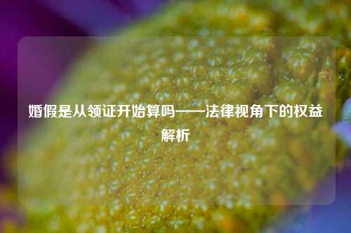 婚假是从领证开始算吗——法律视角下的权益解析