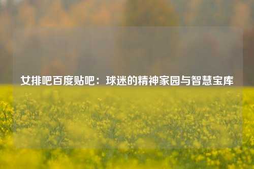 女排吧百度贴吧：球迷的精神家园与智慧宝库